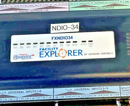 JOHNSON CONTROLS FXNDIO34 MODULE FACILITY EXPLORER1
