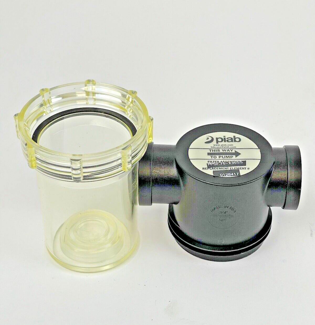 PIAB - 0128417 - VACUUM FILTER - 3/4IN SS ELEMENT - 01.10.522 - 3/4" NPT5