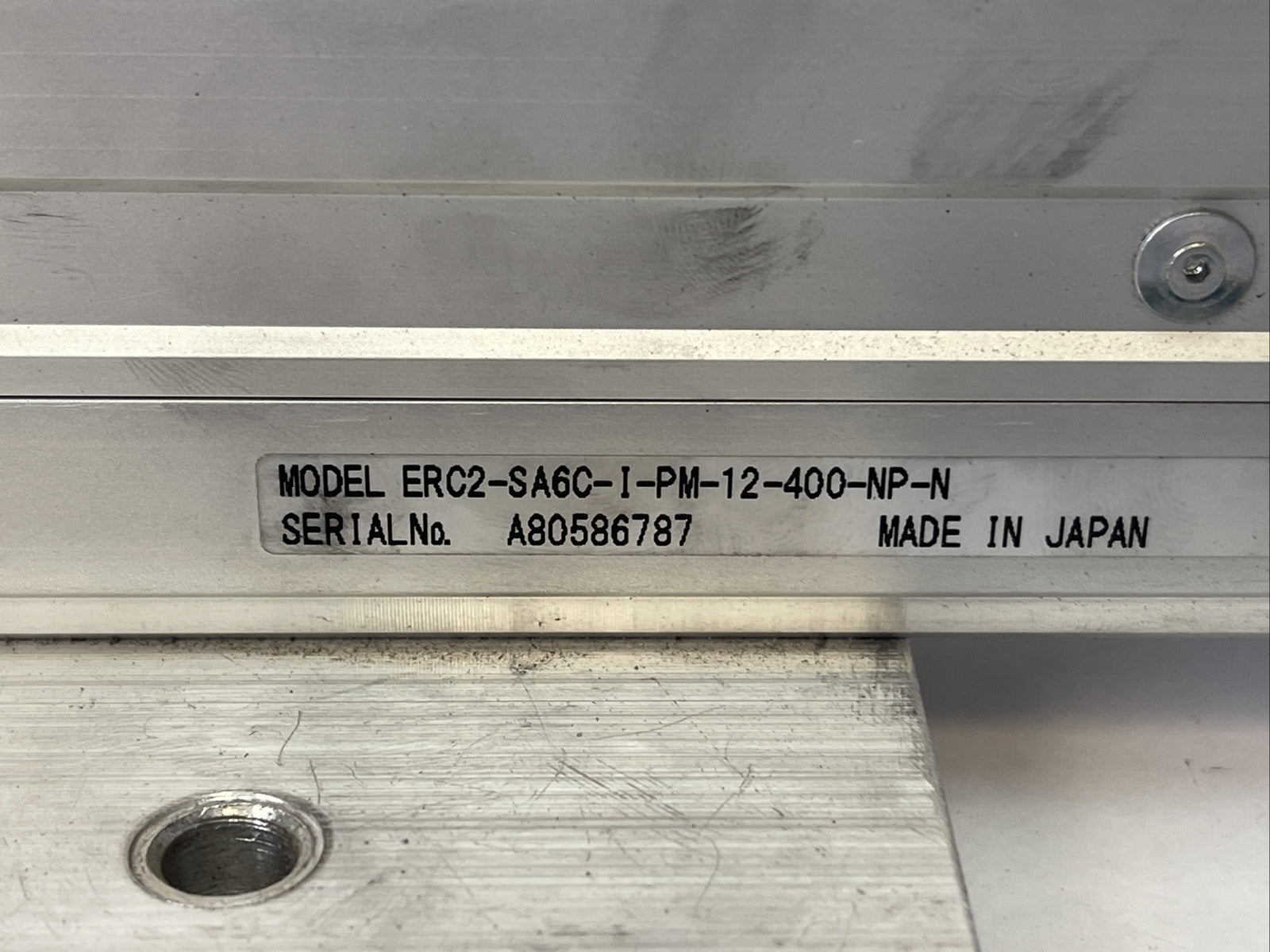 IAI ERC2-SA6C-I-PM-12-400-NP-N CYLINDER LINEAR ACTUATOR2