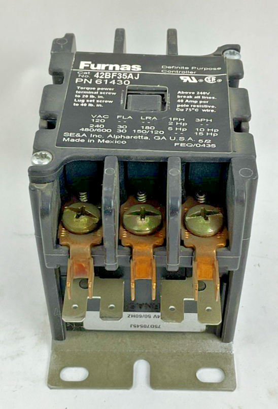 FURNAS 42BF35AJ DEFINTE PURPOSE CONTROLLER 3P 24V 50/60HZ 480/600VAC 15HP3