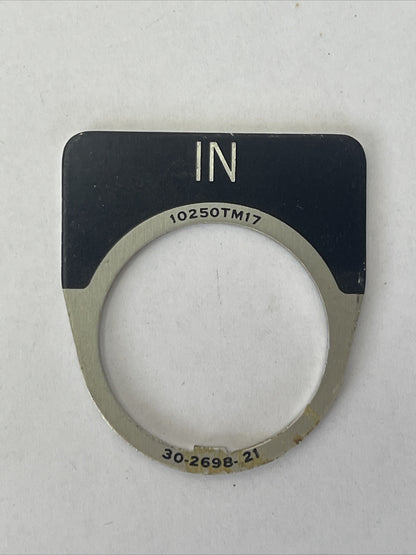 CUTLER HAMMER EATON 10250TM17 IN LEGEND PLATE 30-2698-21 (LOT OF 12)1