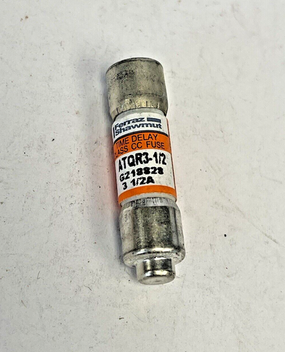 MERSEN - *BOX OF 10* - ATQR3-1/2- 3.5 AMP, 600 VAC, TIME-DELAY,AMP-TRAP,CLASS CC2