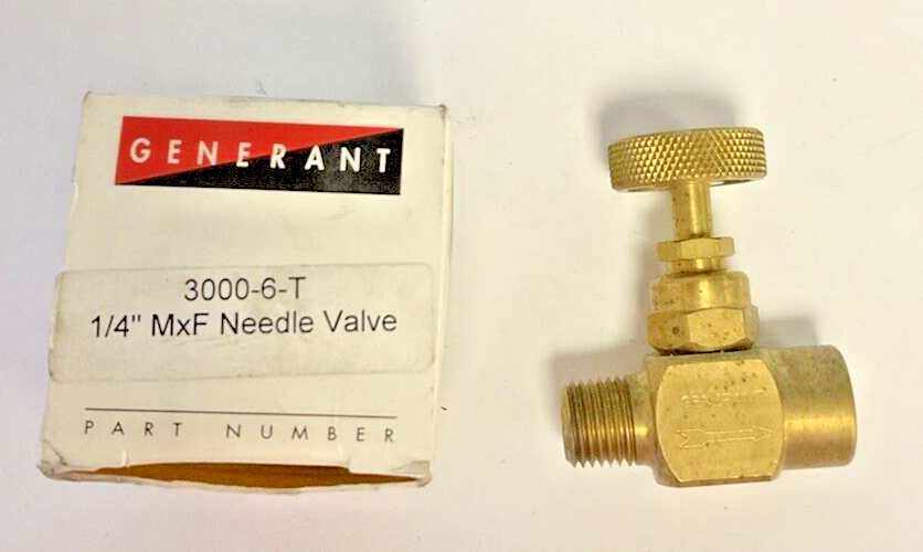 GENERANT 3000-6-T 1/4" MxF NEEDLE VALVE0