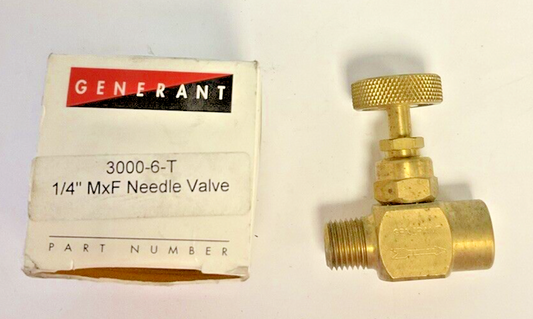 GENERANT 3000-6-T 1/4" MxF NEEDLE VALVE0