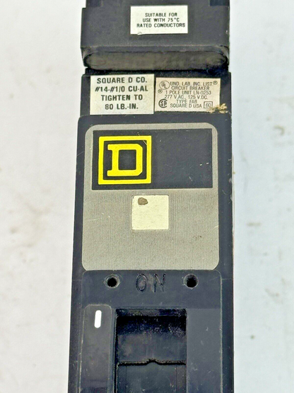 SQUARE D - FHB16070C - I-LINE MOLDED CASE CIRCUIT BREAKER - 1 POLE/ 70 A/ 277VAC2