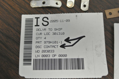 P&H 979H101-1 / 979H99-1 CRANE UP-TRAVEL LIMIT SWITCH CONTACTS as SHOWN2