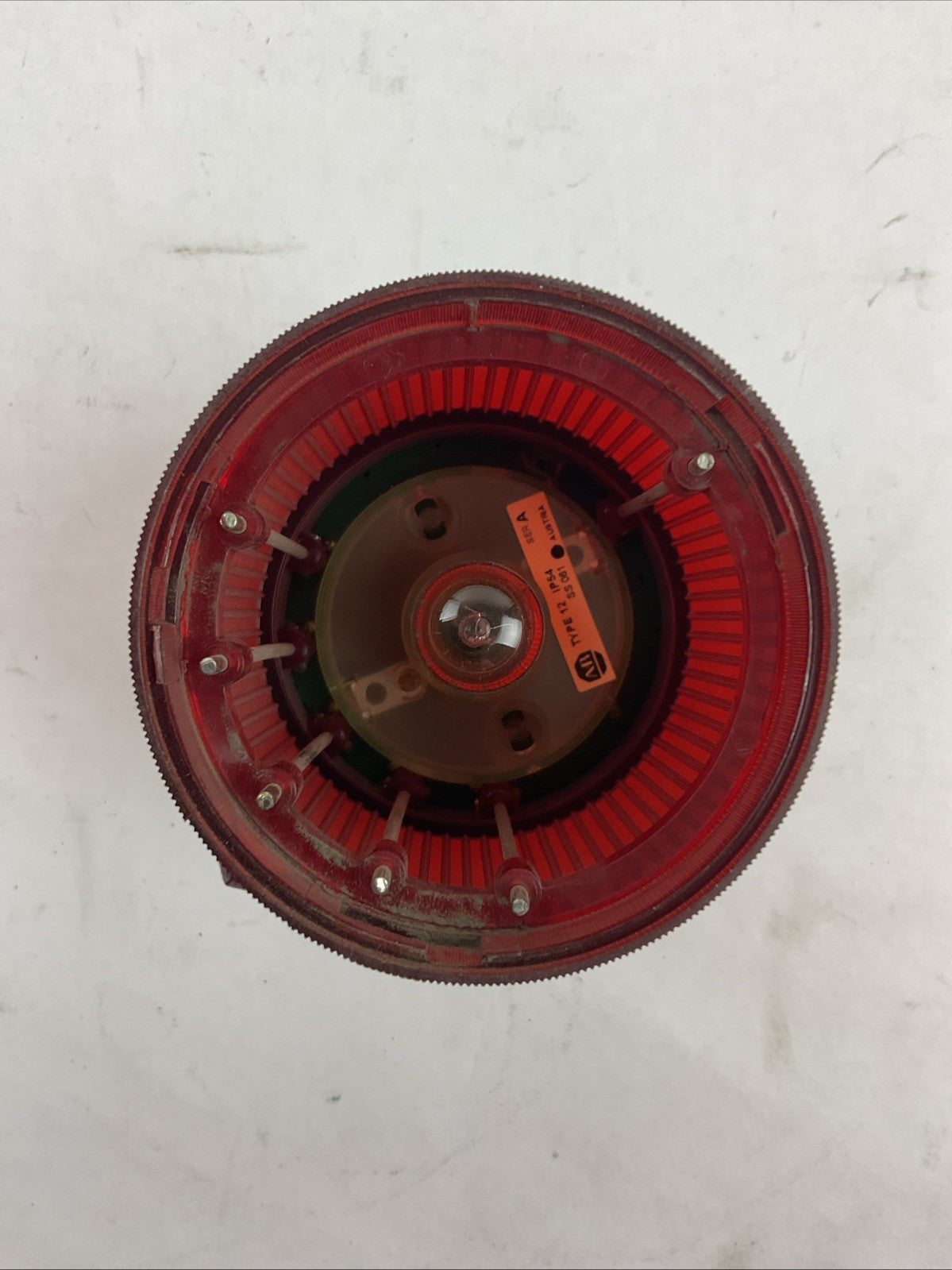 ALLEN BRADLEY 855T-B24DN4 SER A 24V 0.271A STEADY INCANDESCENT RED STACK LIGHT5