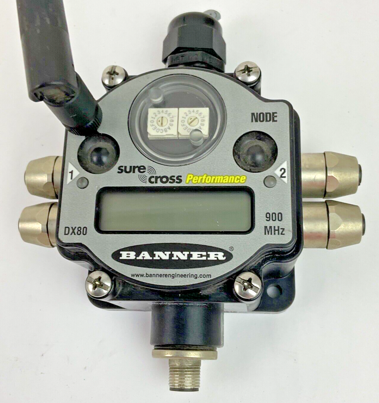 BANNER DX80N9X6S-P8 SURE CROSS PERFORMANCE 900MHZ NODE WITH ANTENNA2