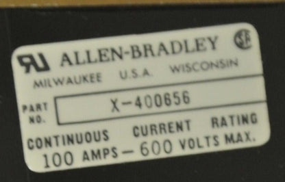 ALLEN-BRADLEY 1494F-C211 Ser. A  FUSE BLOCK ADAPTER PLATE 250V, 100A w/ X-4006563
