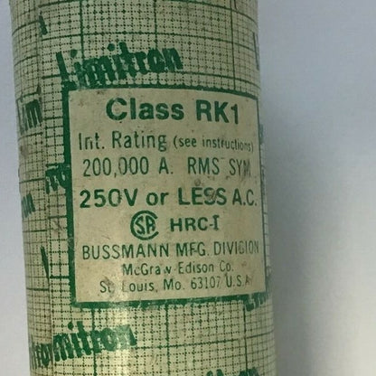 LIMITRON KTN-R 175 CLASS RK1 FUSE 175A 250VAC 2