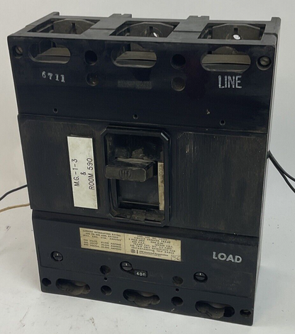 ITE JL3-F400 CIRCUIT BREAKER FRAME 400A 600VAC 125/250VDC 3POLE0