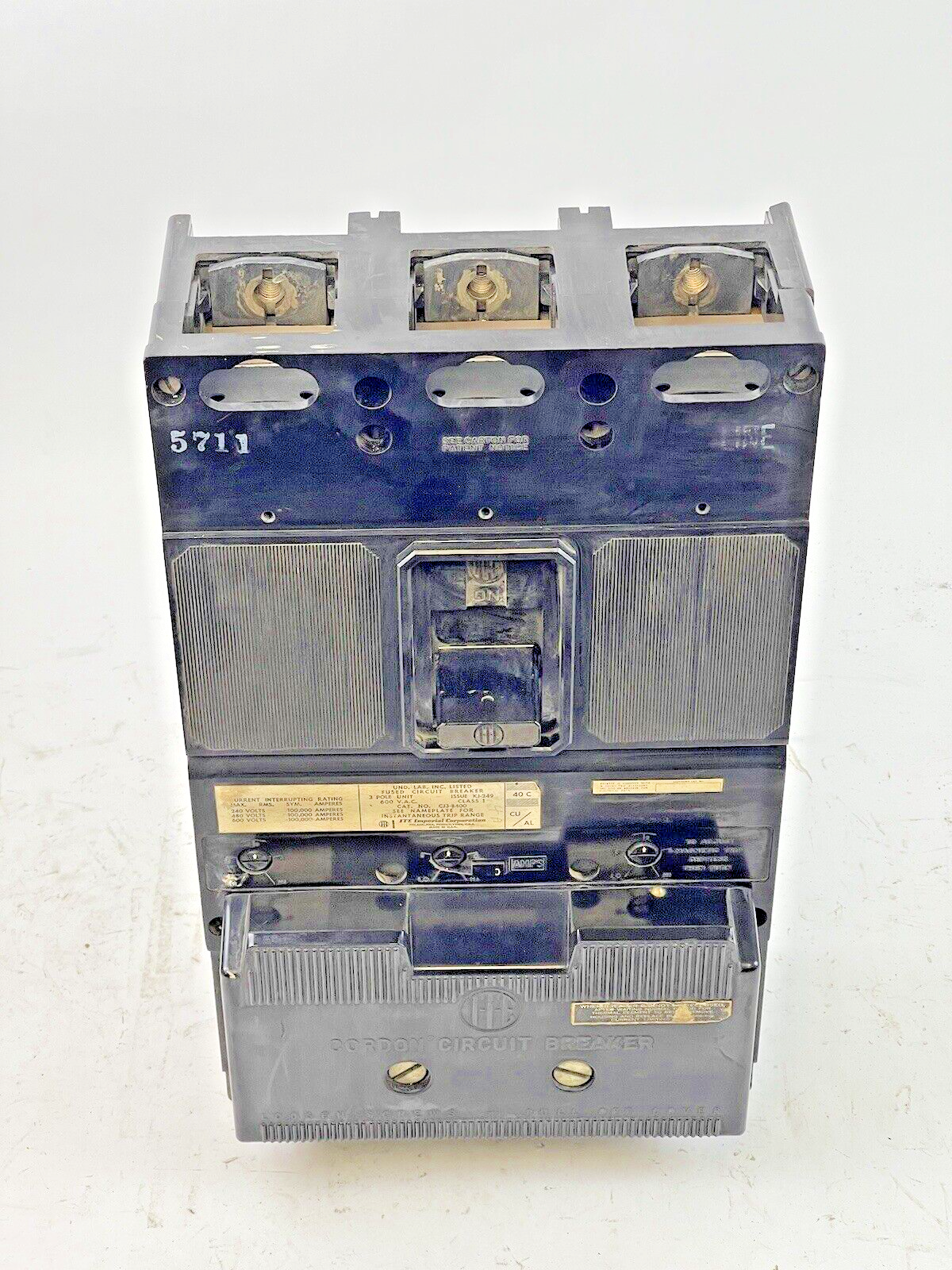 ITE - CJ3-B400 - FUSED CIRCUIT BREAKER - 400A/3 POLE/600VAC WITH 400 AMP TRIP7