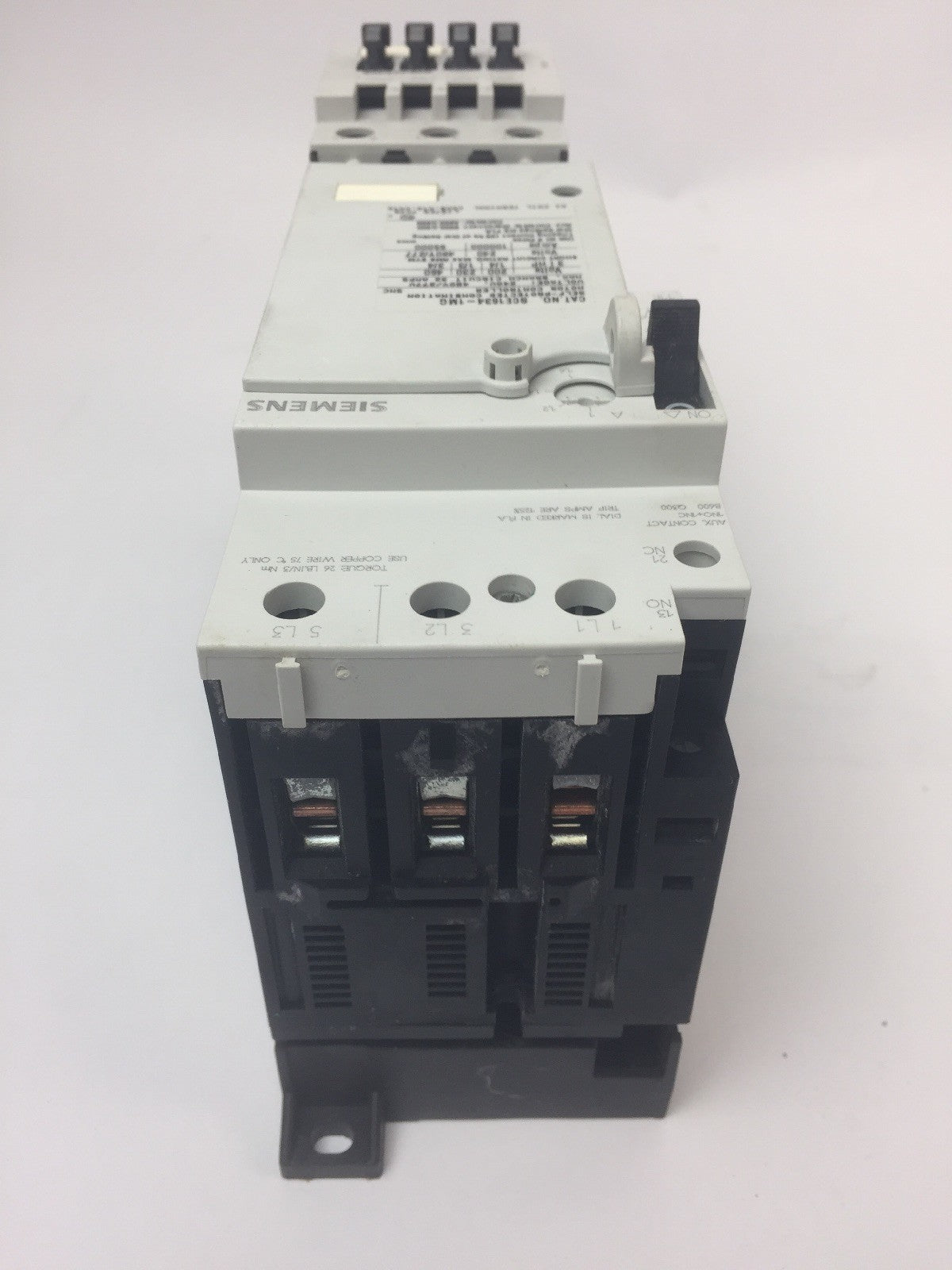 SIEMENS SCE1634-1MG10K6 MODULAR MOTOR CONTROLLER 240V 480Y/277V COIL 120V 60HZ10