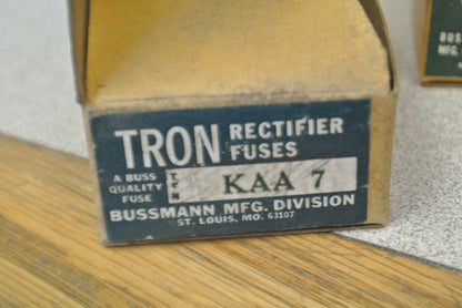 LOT of 9 / BUSSMANN / TRON KAA7 RECTIFIER FUSE / 7A / NEW SURPLUS2