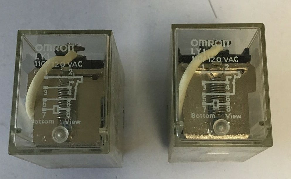 OMRON LY1 RELAY 110/120VAC 15A 28VDC  ***LOTOF2***0