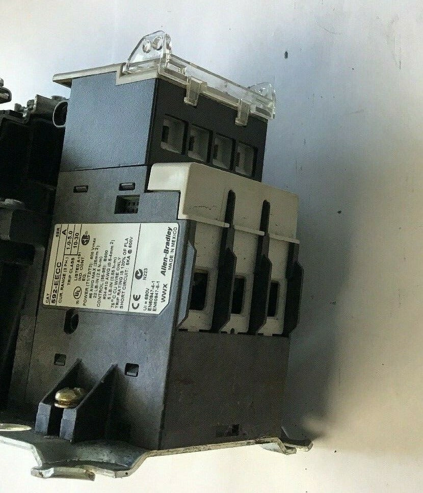 ALLEN-BRADLEY 509-BO*-E1+ SIZE 1 STARTER 120 V COIL  W/592-EECC W/595-A SER.C7