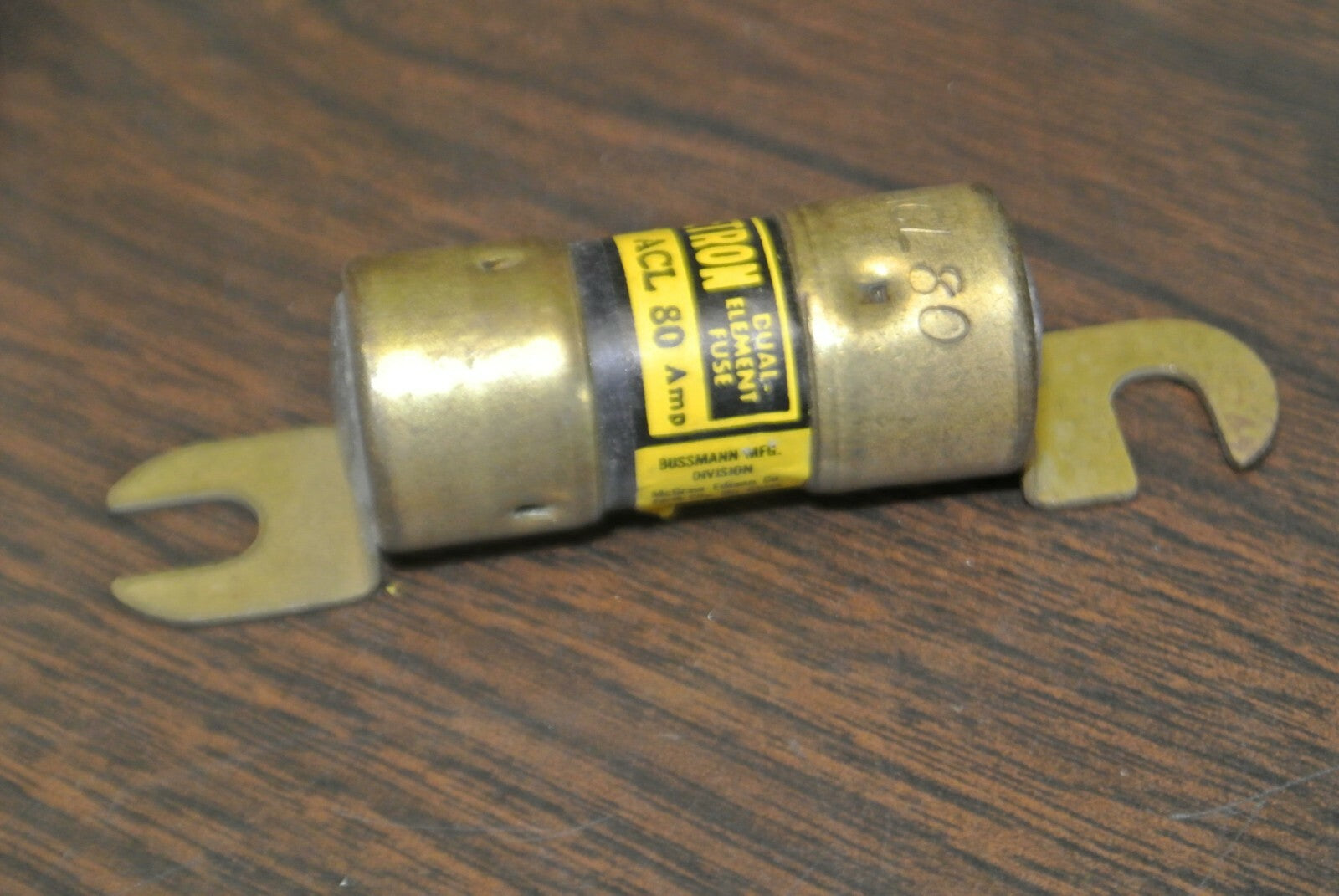 BOX of 10 / BUSS ACL80 DUAL-ELEMENT FORK-LIFT FUSE / 80A / 125V / NEW SURPLUS0