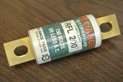 RELIANCE RFL200 RECTIFIER FUSE / 200A / 750V / NEW SURPLUS0