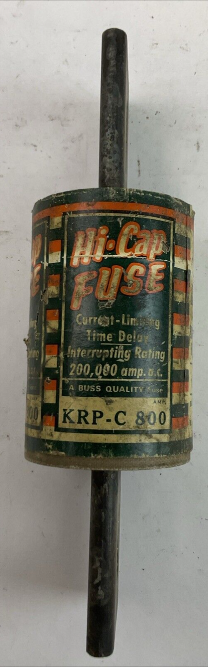 BUSSMANN HI-CAP KRP-C 800 CURRENT LIMITING TIME DELAY FUSE 600VAC 800AMP0