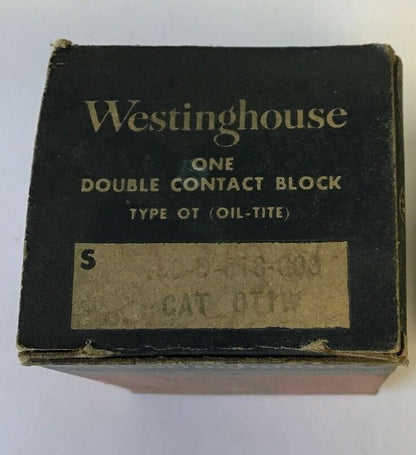 WESTINGHOUSE OT1W DOUBLE CONTACT BLOCK****LOTOF2****2