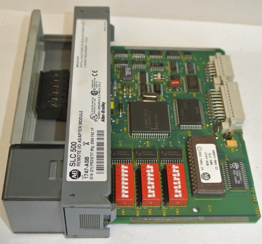 ALLEN-BRADLEY 1747-ASB REMOTE I/O ADAPTER MODULE - Ser. A 4