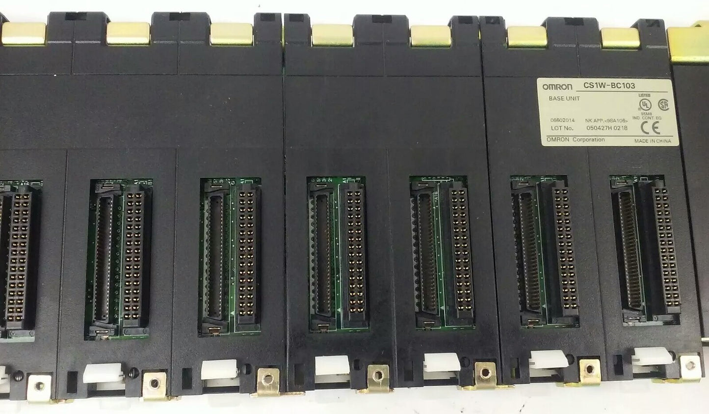 OMRON CS1W-BC103 10-SLOT, I/O MODULE BASE UNIT, USED GOOD CONDITION, CS1W4