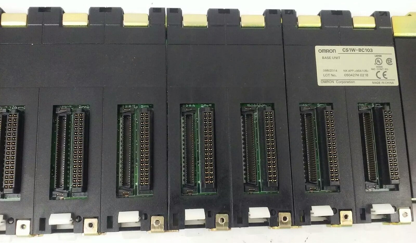 OMRON CS1W-BC103 10-SLOT, I/O MODULE BASE UNIT, USED GOOD CONDITION, CS1W4