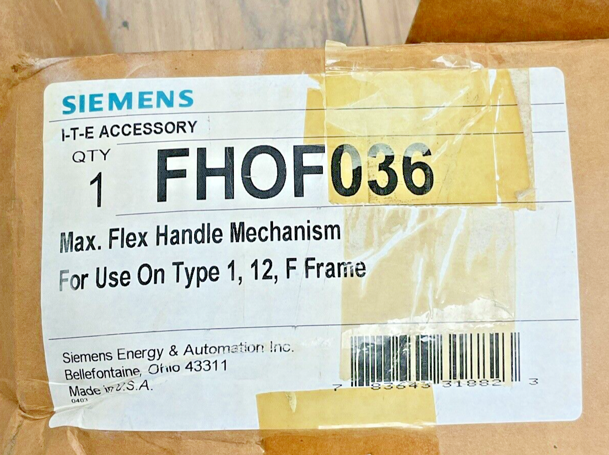 SIEMENS FHOF36 MAX FLEX HANDLE MECHANISM1