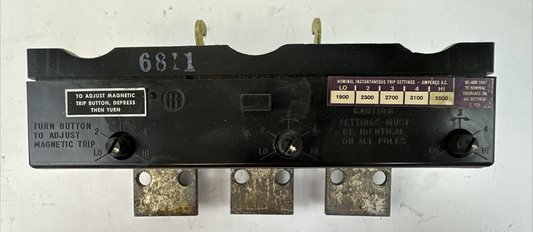 ITE HN3T500 CIRCUIT BREAKER TRIP UNIT 3POLE 600VAC 500AMP0