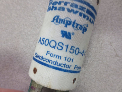 FERRAZ SHAWMUT A50QS150-4Y AMP-TRAP FUSE - 160A, 500VAC / 200KA - 500VDC / 87KA1
