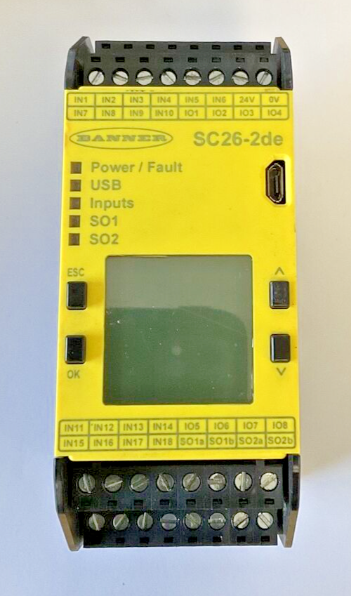 BANNER SC26-2DE BASE CONTROL MODULE 24VDC0