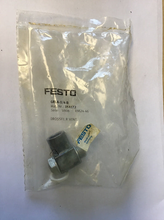 FESTO GRLA-1/4-B FLOW CONTROL VALVE0