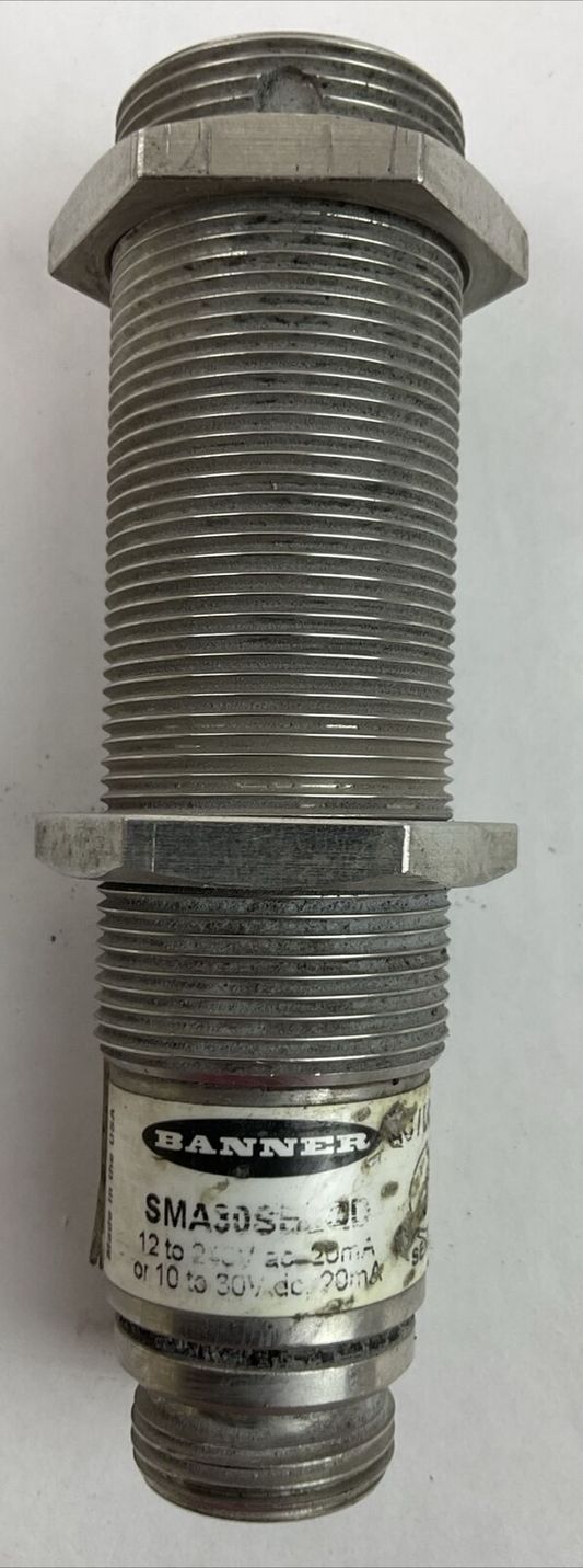 BANNER SMA30SELQD SENSOR AC/DC EMITTER 12-24VAC 10-30VDC 20mA0
