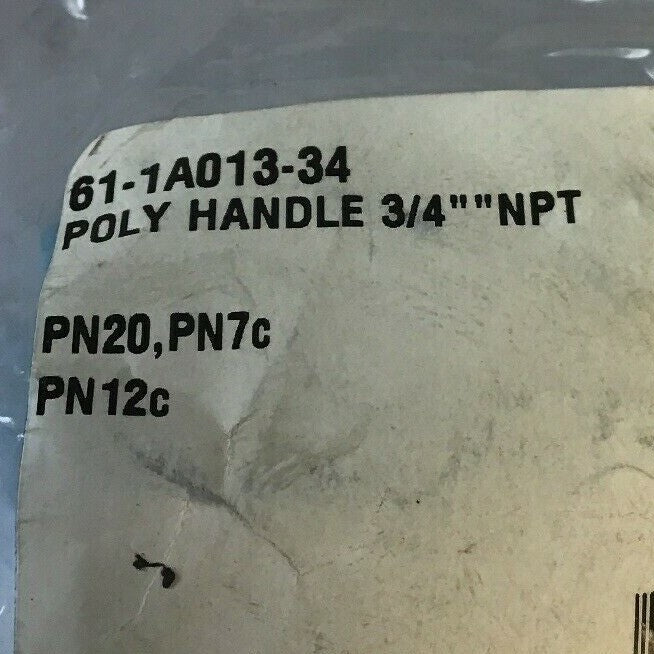 MELTRIC 61-1A013-34 POLY HANDLE 3/4" ***LOTOF3***1