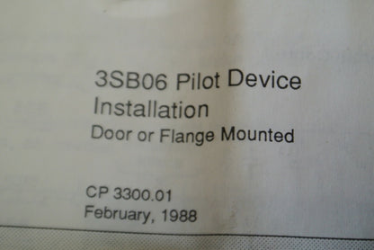 SIEMENS P30KLGT1 / PILOT LIGHT TRANSFORMER TYPE / 120V GREEN "OFF" NEW SURPLUS10