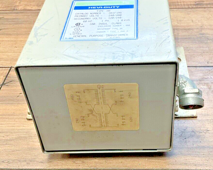 HEVI-DUTY HS1F1AS TRANSFORMER 240/480V 60HZ 1PH 1.0KVA3