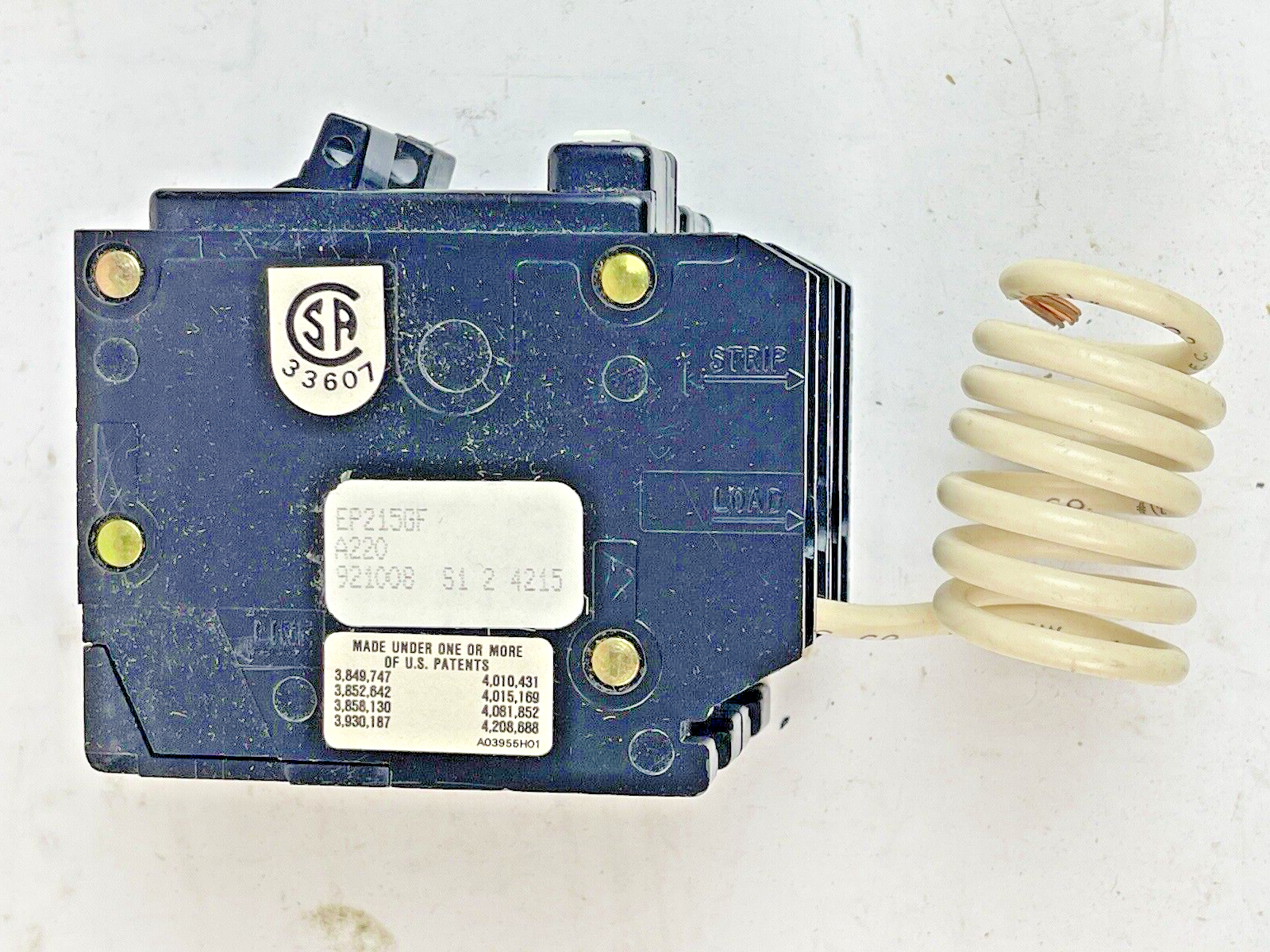 CROUSE-HINDS - EP215GF - 1" PER POLE, 15 A, 240 VAC-GROUND FAULT CIRCUIT BREAKER6