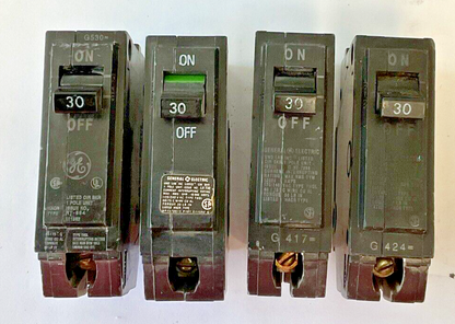 GE THQL1130 CIRCUIT BREAKER 30A TYPE THQL 120/240VAC ***LOTOF4***0