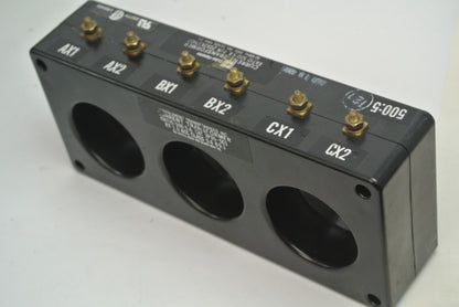 CUTLER-HAMMER 3P85-501  2092A37H07 CURRENT TRANSFORMER 500:5 RATIO 600V 50-400Hz1
