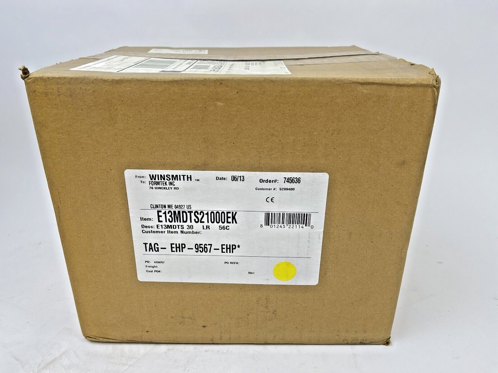 WINSMITH - E13MDTS21000EK - WORM GEAR REDUCER - E13MDTS 30 LR 56C - 30:1 RATIO3