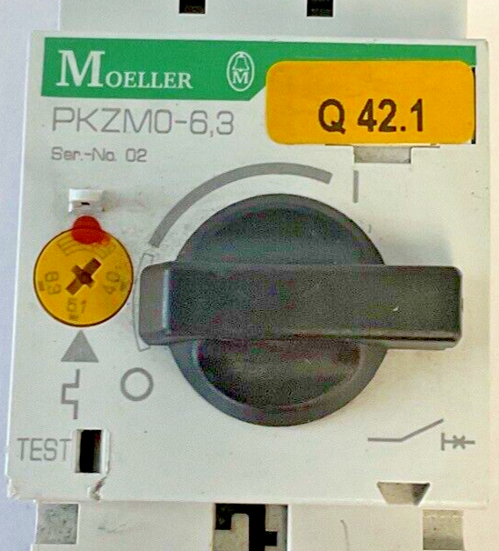 MOELLER PKZM0-6.3 CIRCUIT BREAKER SER.02 600VAC1