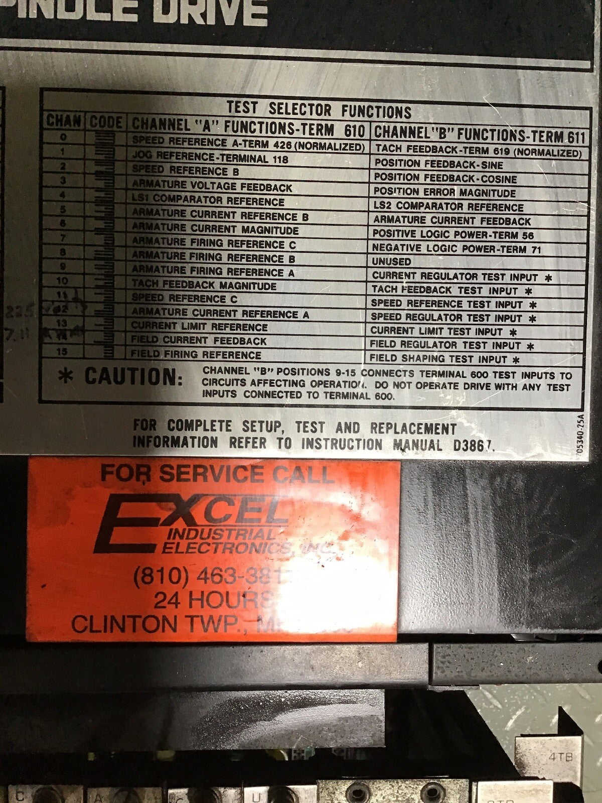 RELIANCE ELEC. 801426-22SB SPINDLE DRIVE MAXPAX PLUS 240V 335A 60HP 3PH 48/62HZ5