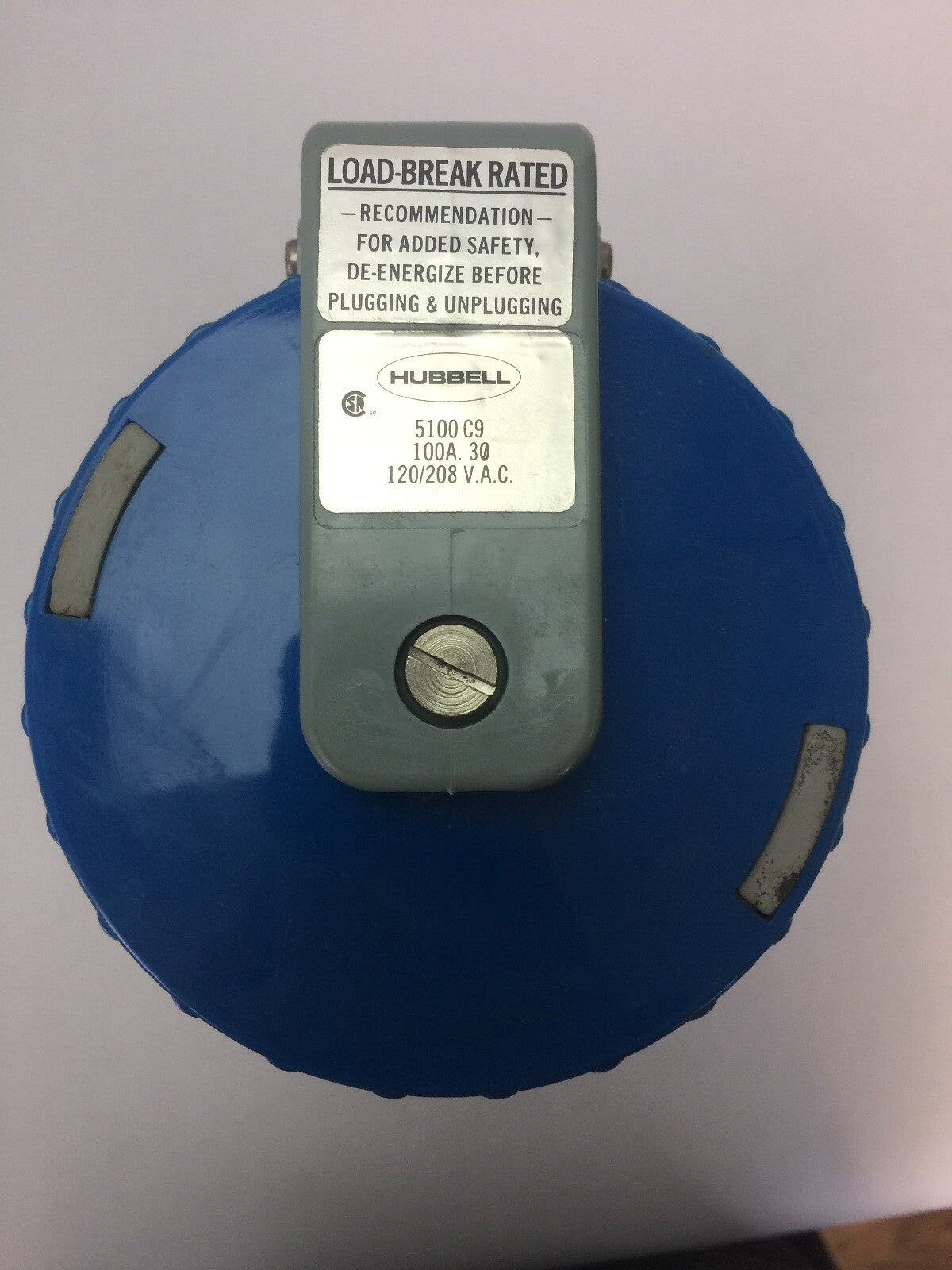 HUBBELL 5100C9 PIN & SLEEVE DEVICE CONNECTOR 100A 120/208VAC 4 POLE 5 WIRE  2