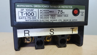 MATSUSHITA Circuit Breaker T100 BAT3-100-50 100A1