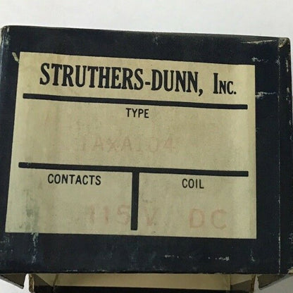 STRUTHERS-DUNN 1AXA104 RELAY 115VDC 60CY 0.5A1
