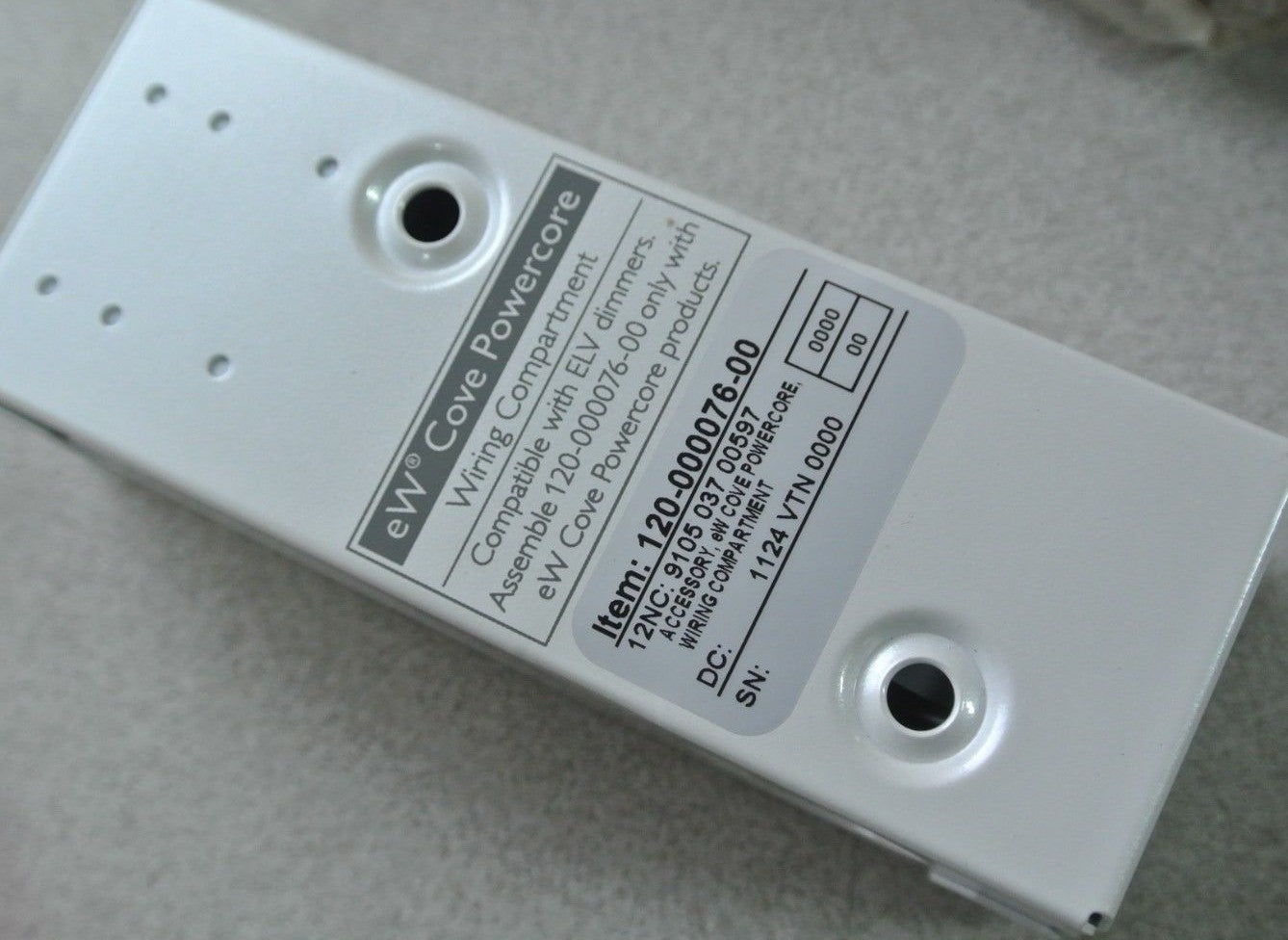 PHILIPS 120-000076-00 eW COVE POWERCORE WIRING COMPARTMENT - NEW SURPLUS0