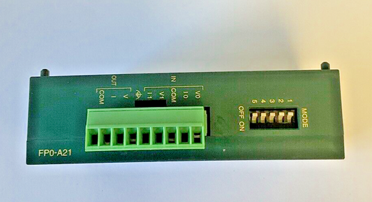 PANASONIC FP0-A21 ANALOG I/O UNIT VER. 1.0 24VDC 0.1A0