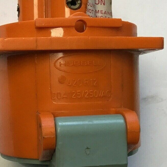 HUBBELL 420R12 PIN&SLEEVE 20AMP 125/250V 3POLE 4-WIRE6