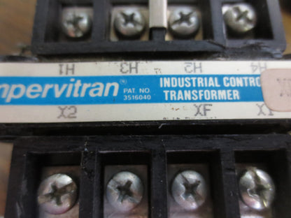IMPERVITRAN B025PUZ15XK CONTROL TRANSFORMER 240/480V -- 120V, .025kVA3