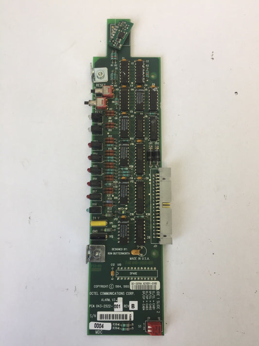 OCTEL COMMUNICATIONS PCA 043-2522-001 REV B CIRCUIT BOARD0